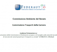 FEDERAUTO. Audizioni parlamentari