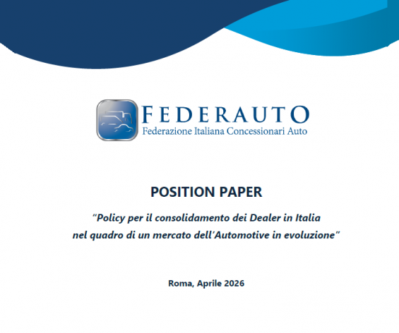 POSITION PAPER FEDERAUTO - Aprile 2026